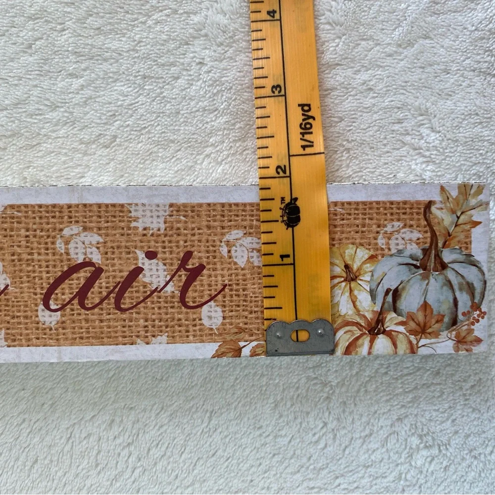 NWT Sunflower 3 Piece Fall Decorations Welcome Sign and Shelf Sitters